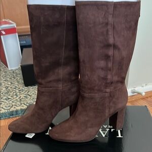 NWT Ralph Lauren Women's Artizan II Mid-Shaft suede Boot.